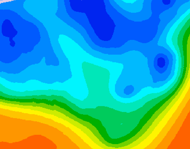 GDPS 500 millibar geopotential height 120 hour forecast chart for Canada based on 2025/10/28 0000Z data