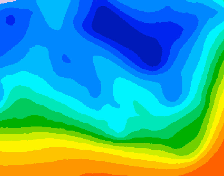GDPS 500 millibar geopotential height 156 hour forecast chart for Canada based on 2025/10/28 0000Z data