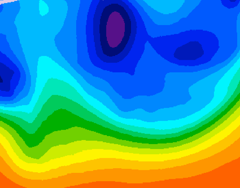 GDPS 500 millibar geopotential height 210 hour forecast chart for Canada based on 2025/10/28 0000Z data