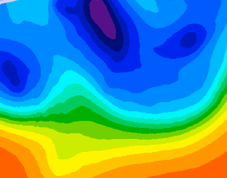 GDPS 500 millibar geopotential height 228 hour forecast chart for Canada based on 2025/10/28 0000Z data