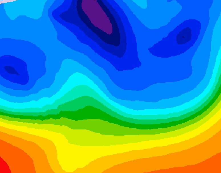 GDPS 500 millibar geopotential height 234 hour forecast chart for Canada based on 2025/10/28 0000Z data