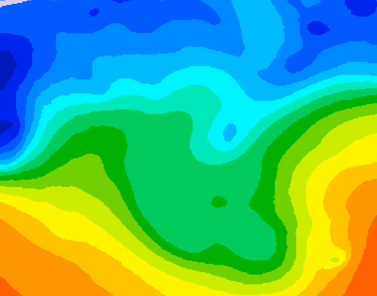 GDPS 500 millibar geopotential height 060 hour forecast chart for Canada based on 2025/10/28 1200Z data