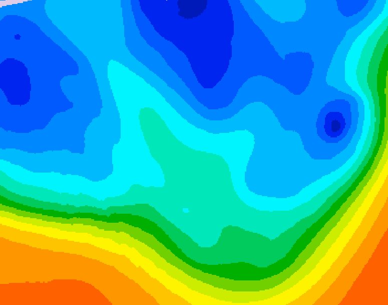 GDPS 500 millibar geopotential height 108 hour forecast chart for Canada based on 2025/10/28 1200Z data
