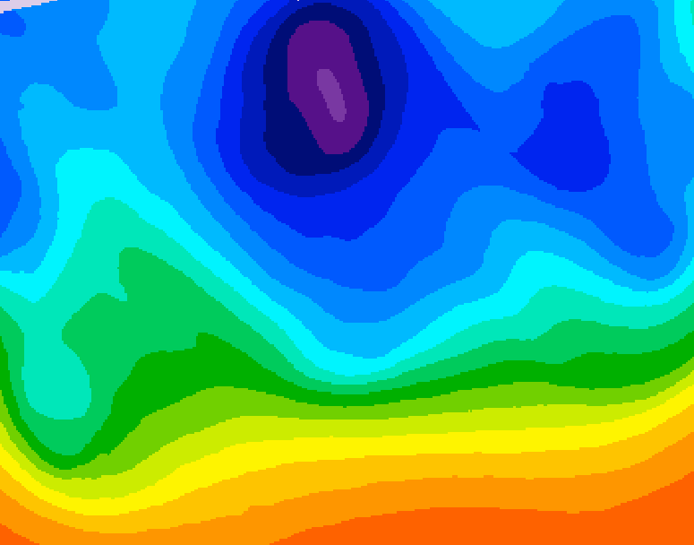 GDPS 500 millibar geopotential height 198 hour forecast chart for Canada based on 2025/10/28 1200Z data
