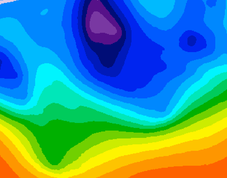 GDPS 500 millibar geopotential height 216 hour forecast chart for Canada based on 2025/10/28 1200Z data