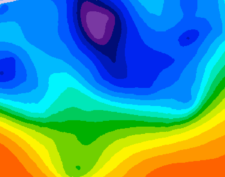 GDPS 500 millibar geopotential height 228 hour forecast chart for Canada based on 2025/10/28 1200Z data