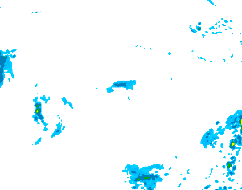 GDPS precipitation 036 hour forecast chart for Canada based on 2025/10/28 0000Z data