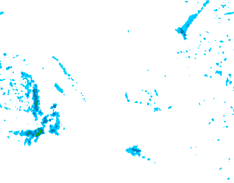 GDPS precipitation 234 hour forecast chart for Canada based on 2025/10/28 0000Z data