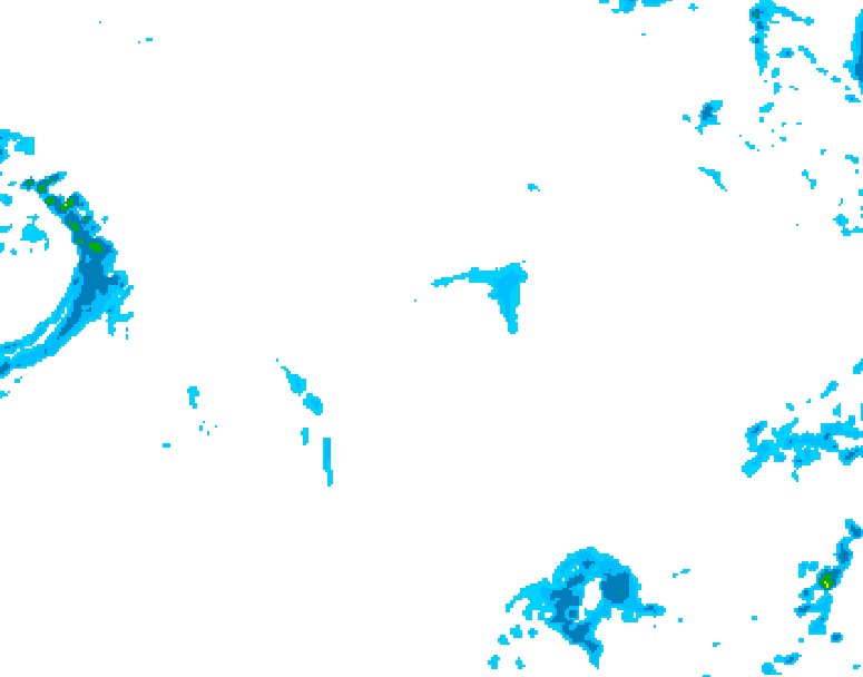 GDPS precipitation 036 hour forecast chart for Canada based on 2025/10/28 1200Z data