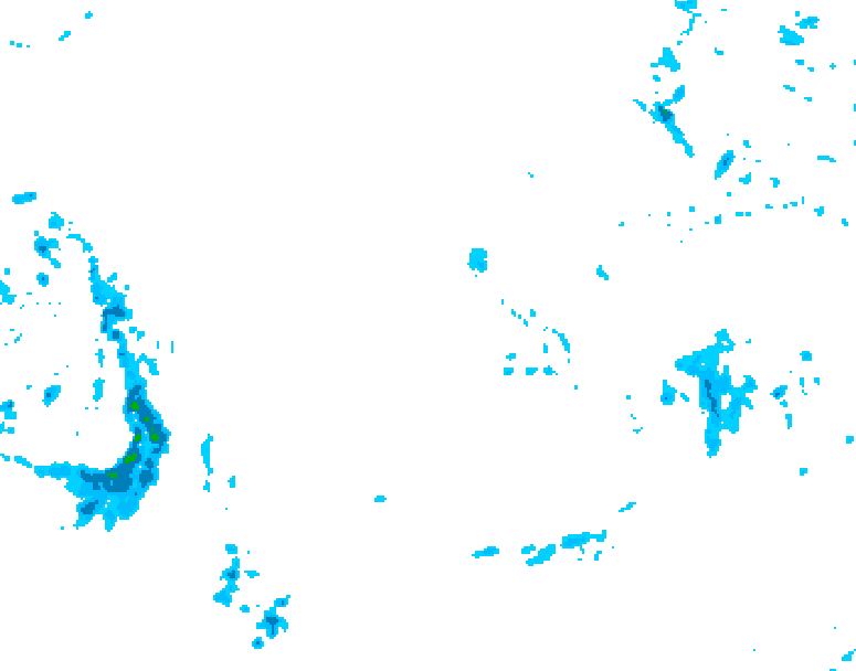 GDPS precipitation 222 hour forecast chart for Canada based on 2025/10/28 1200Z data