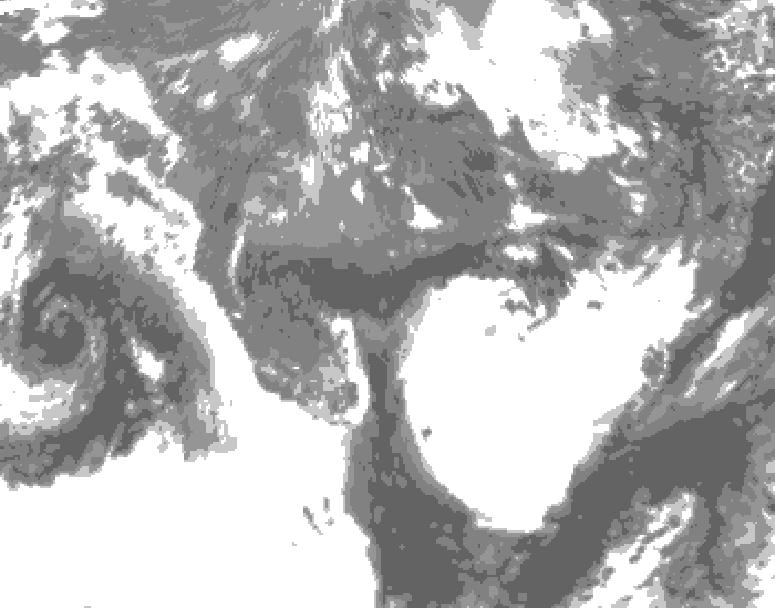 GDPS total cloud 024 hour forecast chart for Canada based on 2025/10/28 0000Z data