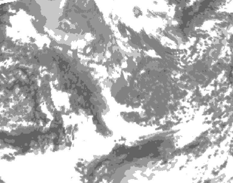 GDPS total cloud 240 hour forecast chart for Canada based on 2025/10/28 0000Z data