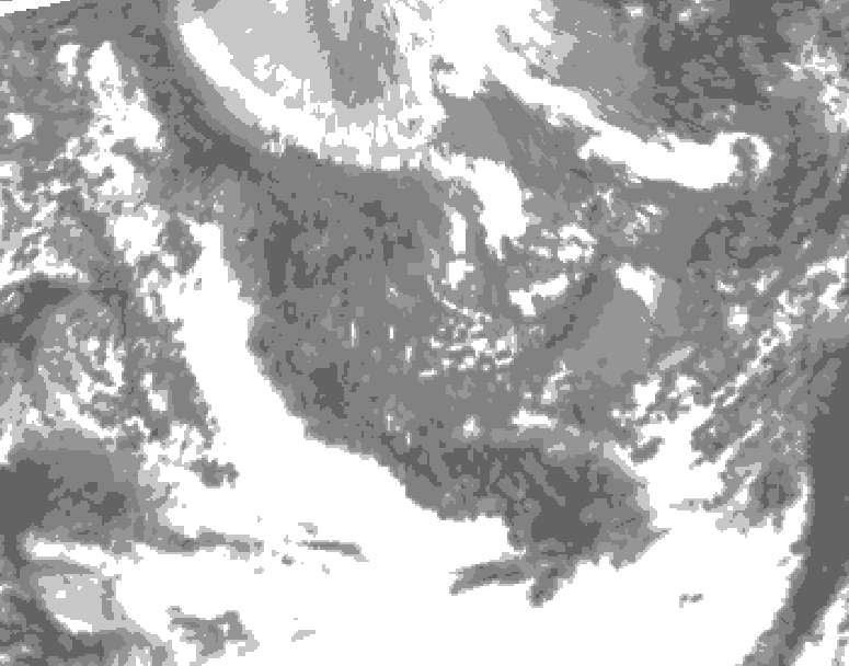 GDPS total cloud 144 hour forecast chart for Canada based on 2025/10/28 1200Z data