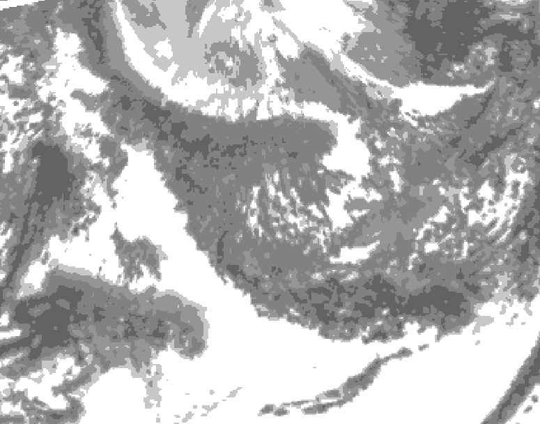 GDPS total cloud 156 hour forecast chart for Canada based on 2025/10/28 1200Z data