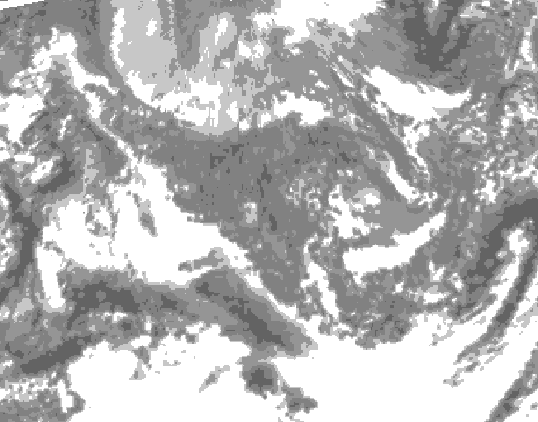 GDPS total cloud 174 hour forecast chart for Canada based on 2025/10/28 1200Z data