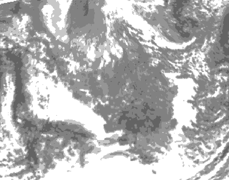 GDPS total cloud 198 hour forecast chart for Canada based on 2025/10/28 1200Z data