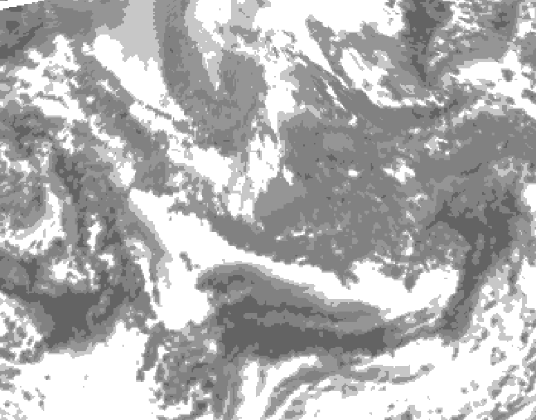 GDPS total cloud 228 hour forecast chart for Canada based on 2025/10/28 1200Z data