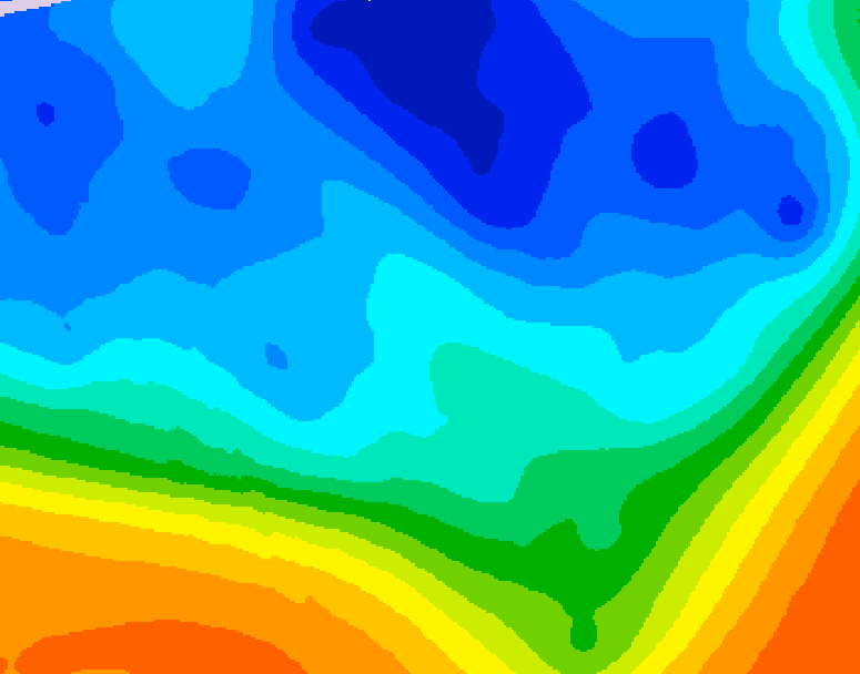 GDPS 500 millibar geopotential height 108 hour forecast chart for Canada based on 2025/10/29 0000Z data