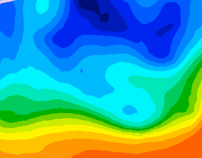 GDPS 500 millibar geopotential height 144 hour forecast chart for Canada based on 2025/10/29 0000Z data