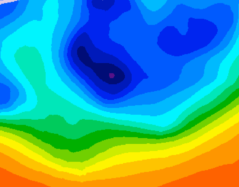 GDPS 500 millibar geopotential height 204 hour forecast chart for Canada based on 2025/10/29 0000Z data
