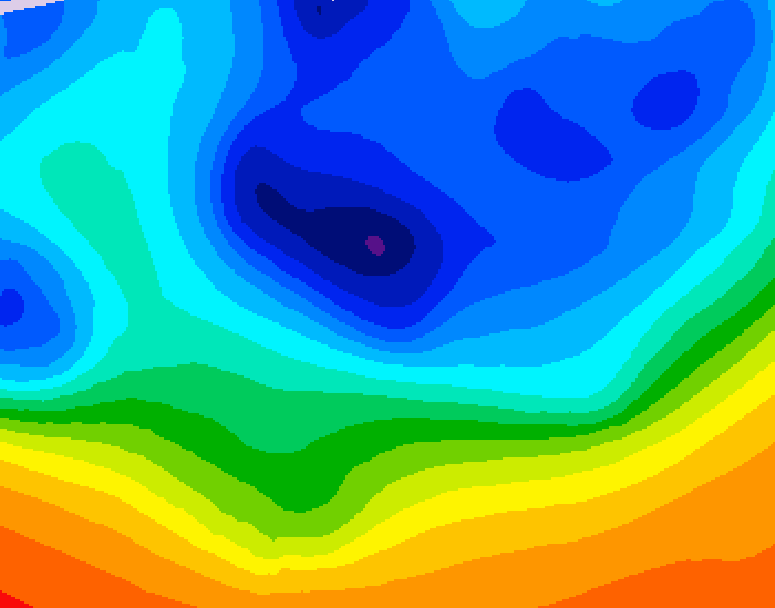 GDPS 500 millibar geopotential height 210 hour forecast chart for Canada based on 2025/10/29 0000Z data