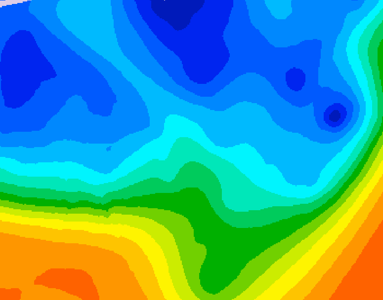 GDPS 500 millibar geopotential height 084 hour forecast chart for Canada based on 2025/10/29 1200Z data