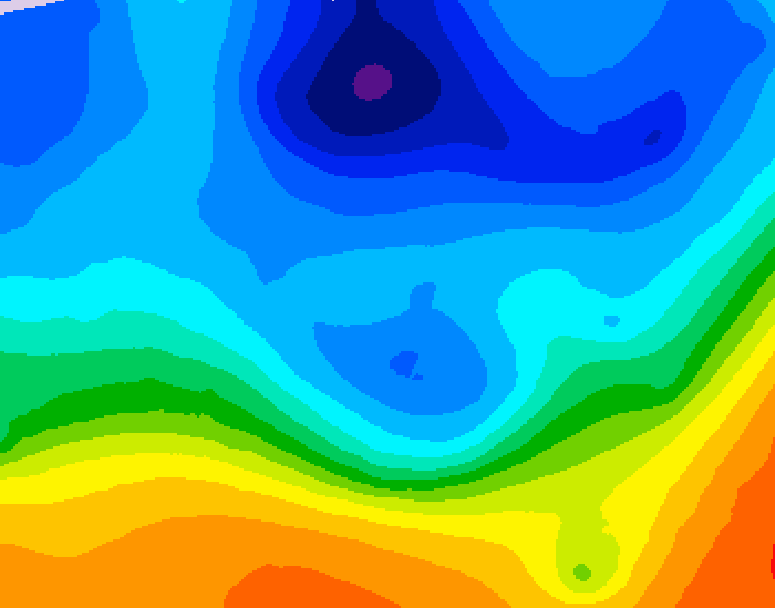GDPS 500 millibar geopotential height 120 hour forecast chart for Canada based on 2025/10/29 1200Z data