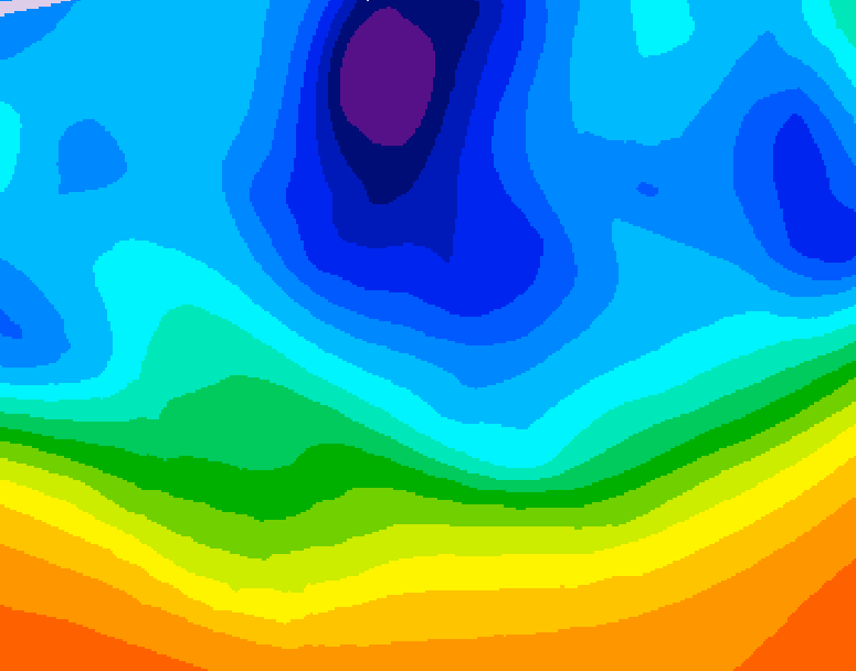 GDPS 500 millibar geopotential height 192 hour forecast chart for Canada based on 2025/10/29 1200Z data