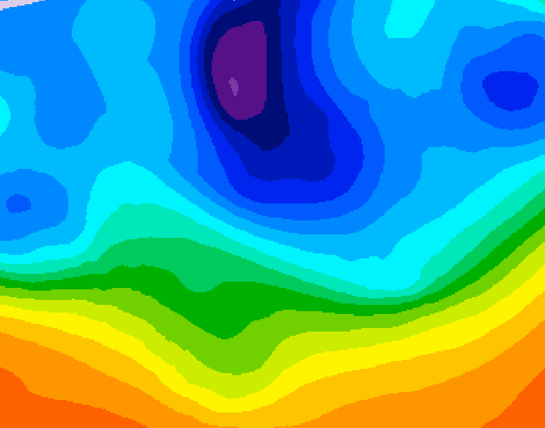 GDPS 500 millibar geopotential height 204 hour forecast chart for Canada based on 2025/10/29 1200Z data