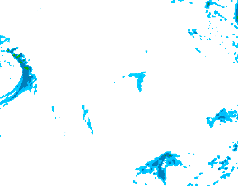 GDPS precipitation 024 hour forecast chart for Canada based on 2025/10/29 0000Z data