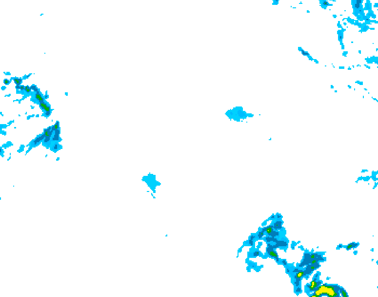 GDPS precipitation 036 hour forecast chart for Canada based on 2025/10/29 0000Z data