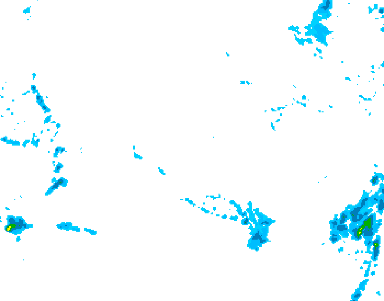 GDPS precipitation 132 hour forecast chart for Canada based on 2025/10/29 0000Z data