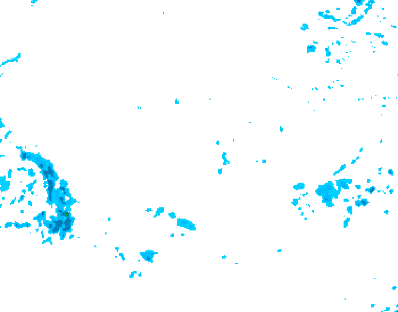 GDPS precipitation 210 hour forecast chart for Canada based on 2025/10/29 0000Z data