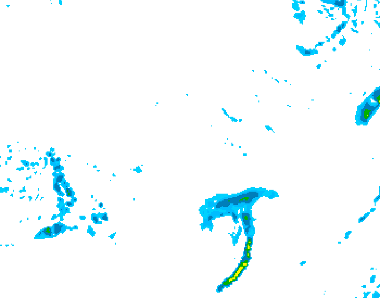 GDPS precipitation 234 hour forecast chart for Canada based on 2025/10/29 0000Z data