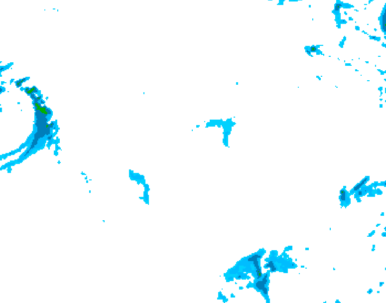 GDPS precipitation 012 hour forecast chart for Canada based on 2025/10/29 1200Z data