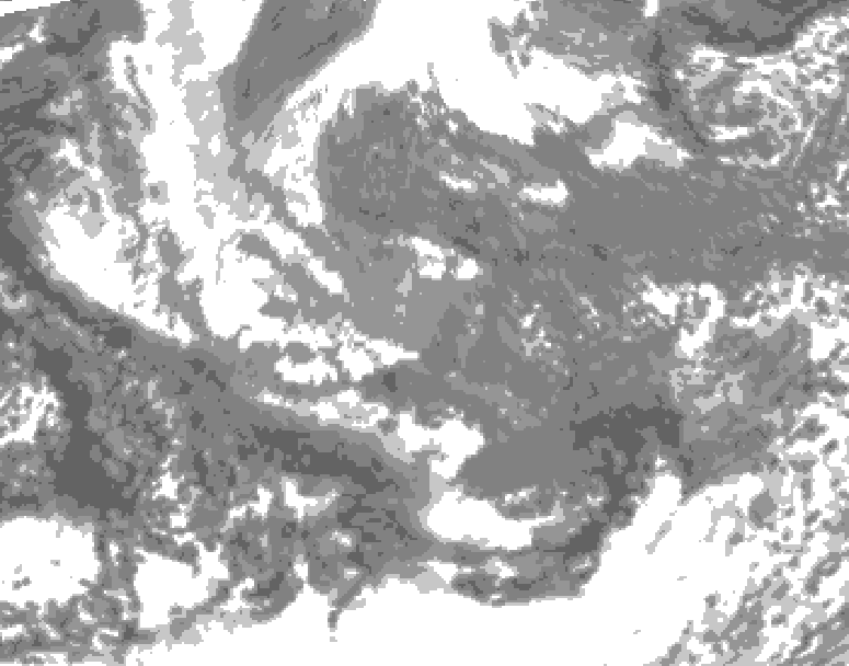 GDPS total cloud 204 hour forecast chart for Canada based on 2025/10/29 0000Z data