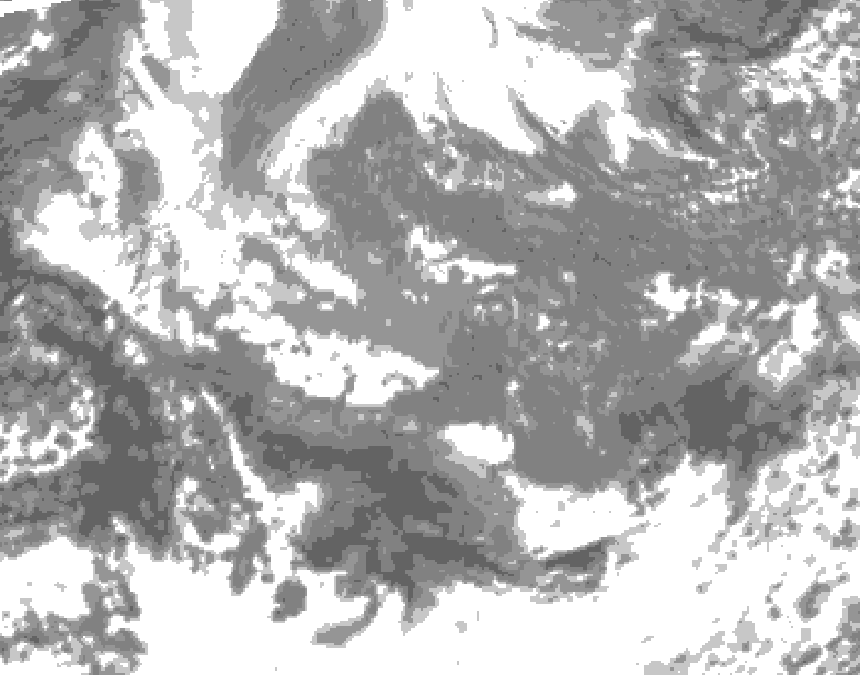 GDPS total cloud 210 hour forecast chart for Canada based on 2025/10/29 0000Z data