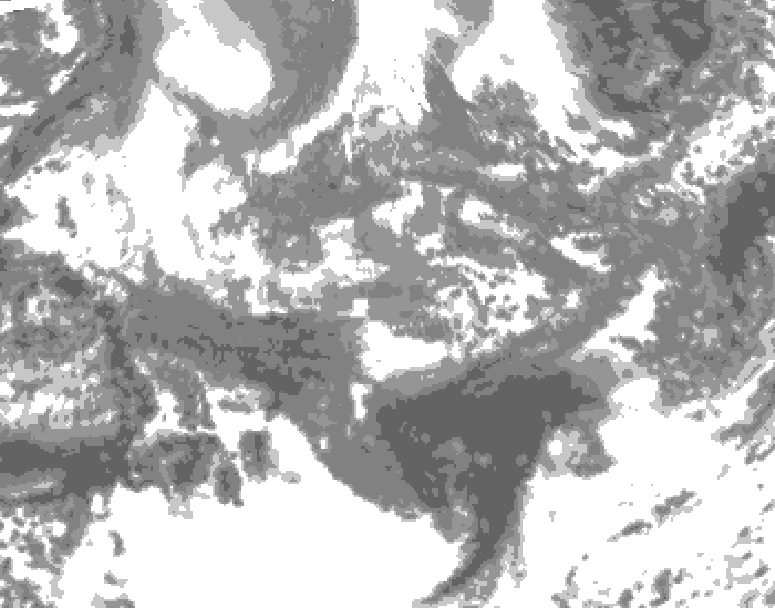 GDPS total cloud 234 hour forecast chart for Canada based on 2025/10/29 0000Z data