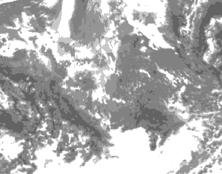 GDPS total cloud 192 hour forecast chart for Canada based on 2025/10/29 1200Z data