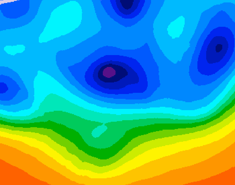GDPS 500 millibar geopotential height 192 hour forecast chart for Canada based on 2025/10/30 0000Z data