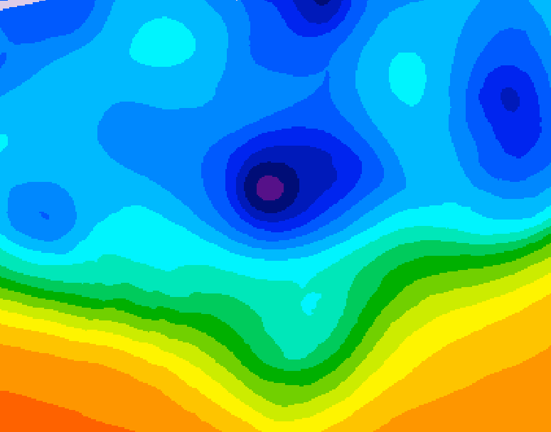 GDPS 500 millibar geopotential height 210 hour forecast chart for Canada based on 2025/10/30 0000Z data