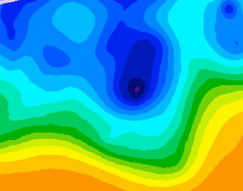 GDPS 500 millibar geopotential height 234 hour forecast chart for Canada based on 2025/10/30 0000Z data