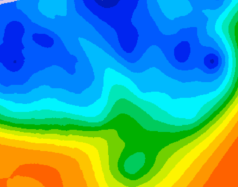 GDPS 500 millibar geopotential height 060 hour forecast chart for Canada based on 2025/10/30 1200Z data