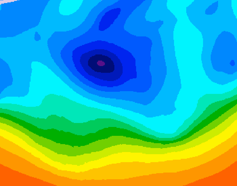 GDPS 500 millibar geopotential height 168 hour forecast chart for Canada based on 2025/10/30 1200Z data