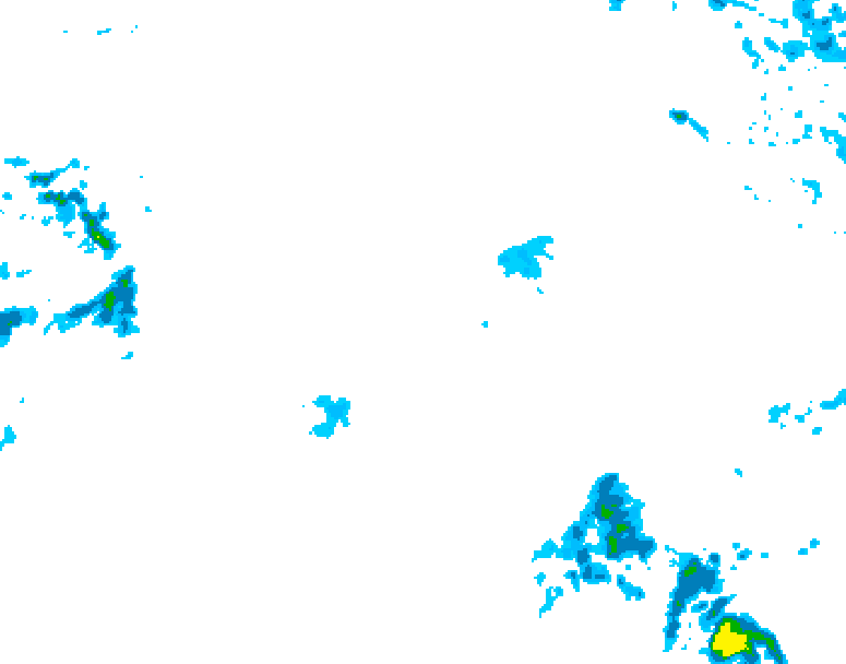 GDPS precipitation 012 hour forecast chart for Canada based on 2025/10/30 0000Z data
