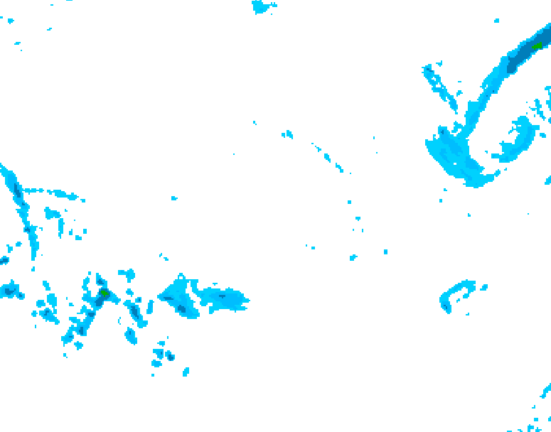 GDPS precipitation 180 hour forecast chart for Canada based on 2025/10/30 0000Z data