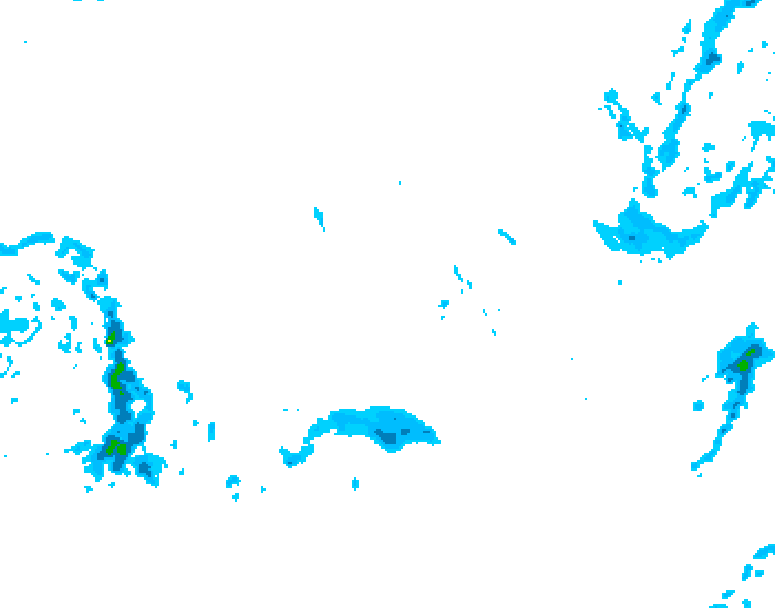 GDPS precipitation 192 hour forecast chart for Canada based on 2025/10/30 0000Z data
