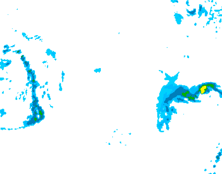 GDPS precipitation 036 hour forecast chart for Canada based on 2025/10/30 1200Z data