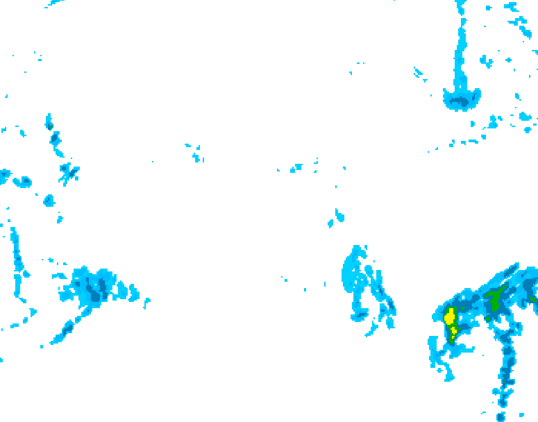 GDPS precipitation 108 hour forecast chart for Canada based on 2025/10/30 1200Z data