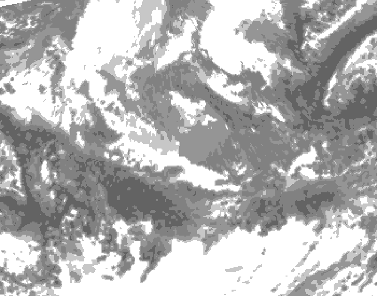 GDPS total cloud 180 hour forecast chart for Canada based on 2025/10/30 0000Z data